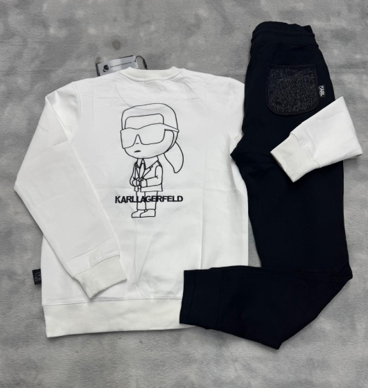 KARL LAGERFELD black Ikonik tracksuit