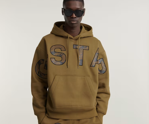 G-Star Raw Varsity Felt Hooded Sweater
